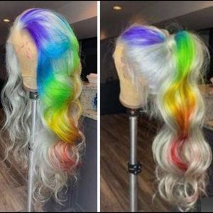 Lace front dyed by me 22 inch